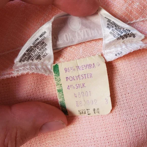 Koret California 70s Vintage 4 Piece Pant Skirt Suit Set Top Knit Polyester M/L - Picture 7 of 10